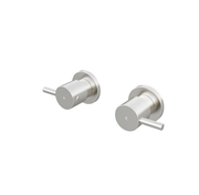 Meir Round Quarter Turn Wall Top Assemblies, Brushed Nickel