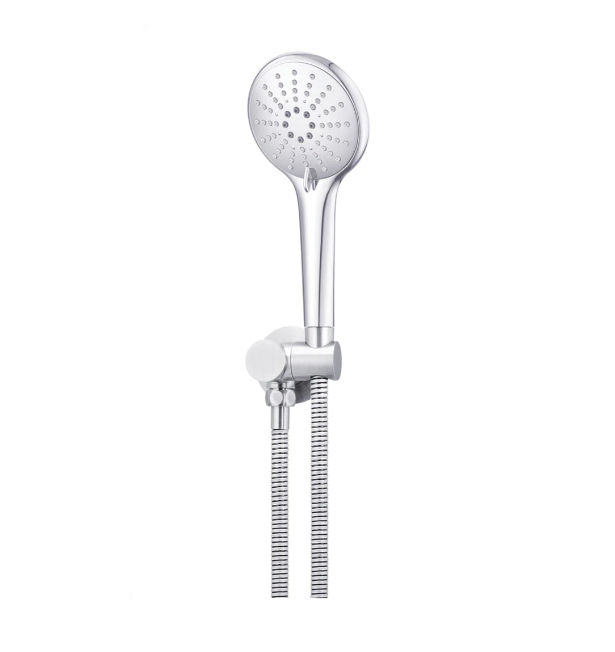 Meir Round Hand Shower on Swivel Bracket, Polished Chrome