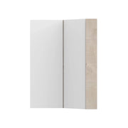 ADP Glacier Offset Corner Shaving Cabinet - 600mm 2 Doors Right Corner