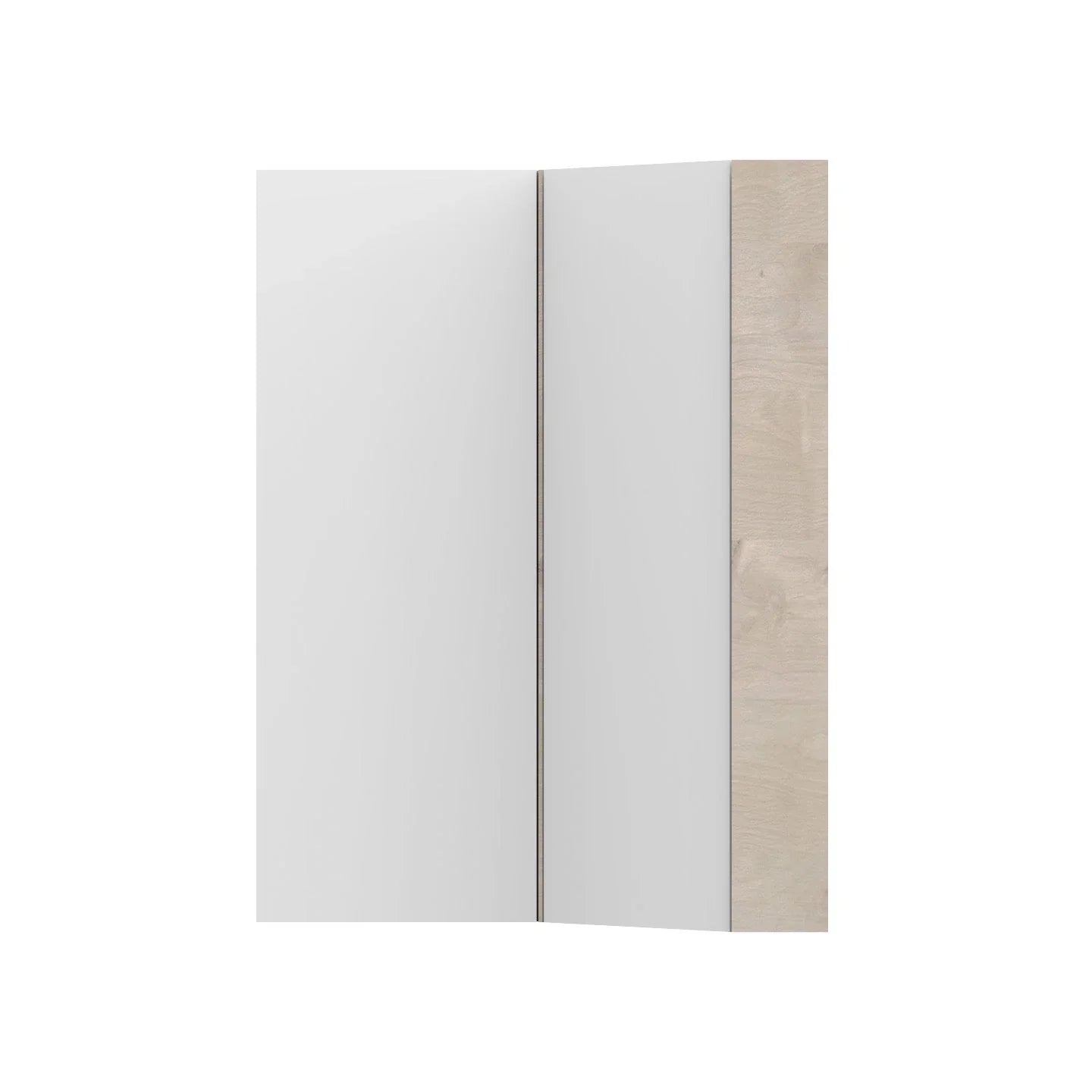 ADP Glacier Offset Corner Shaving Cabinet - 600mm 2 Doors Right Corner