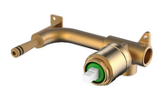 Millennium Glama BARE BRASS INWALL WALL BASIN MIXER BODY ONLY
