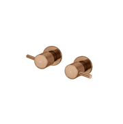 Meir Round Quarter Turn Wall Top Assemblies, Lustre Bronze