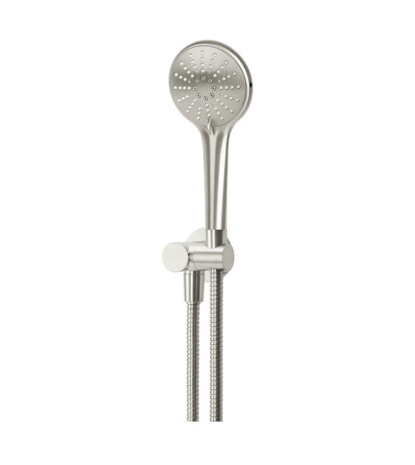 Meir Round Hand Shower on Swivel Bracket, Brushed Nickel