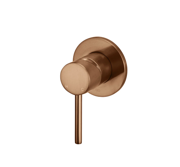 Meir Round Wall Mixer Finish Kit, Lustre Bronze