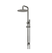 Meir Round Combination Shower Rail, 300mm Rose, Single Function Hand Shower, Shadow