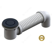 Art Aus 40mm Bath Bend Pop Down® w/ Connector, Matt Black (21831.25)