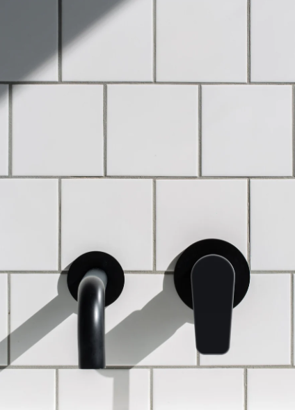 Meir Round Wall Mixer Paddle Handle Finish Kit, Matte Black