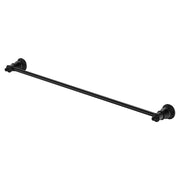 Fienza Lillian 800mm Adjustable Single Towel Rail, Matte Black