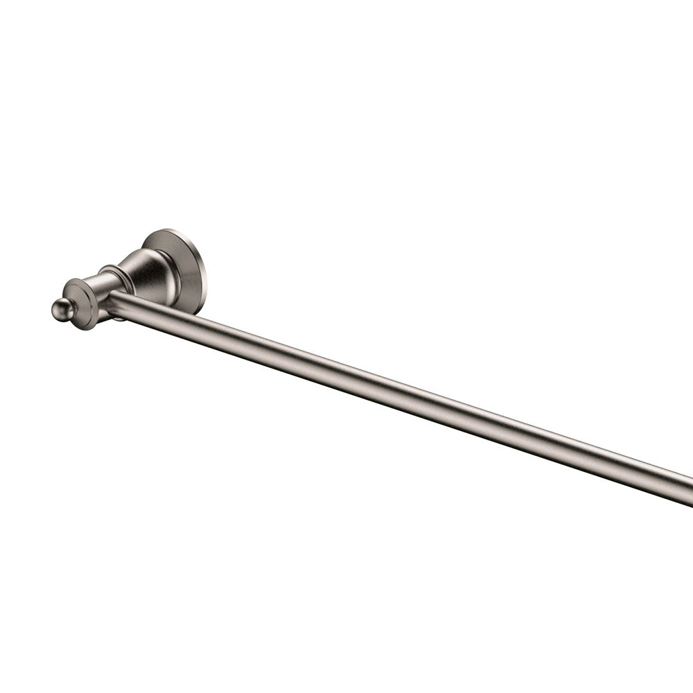 Fienza Lillian 800mm Adjustable Single Towel Rail, Brushed Nickel