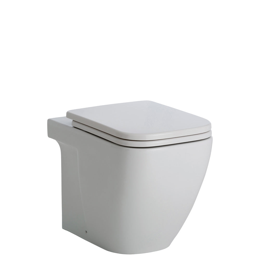 Fienza Caroline Toilet Pan & Seat Only P-Trap, Gloss White