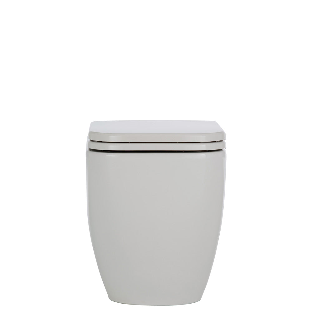 Fienza Caroline Toilet Pan & Seat Only P-Trap, Gloss White