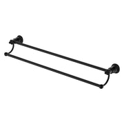 Fienza Lillian Double Towel Rail 800mm Adjustable, Matte Black