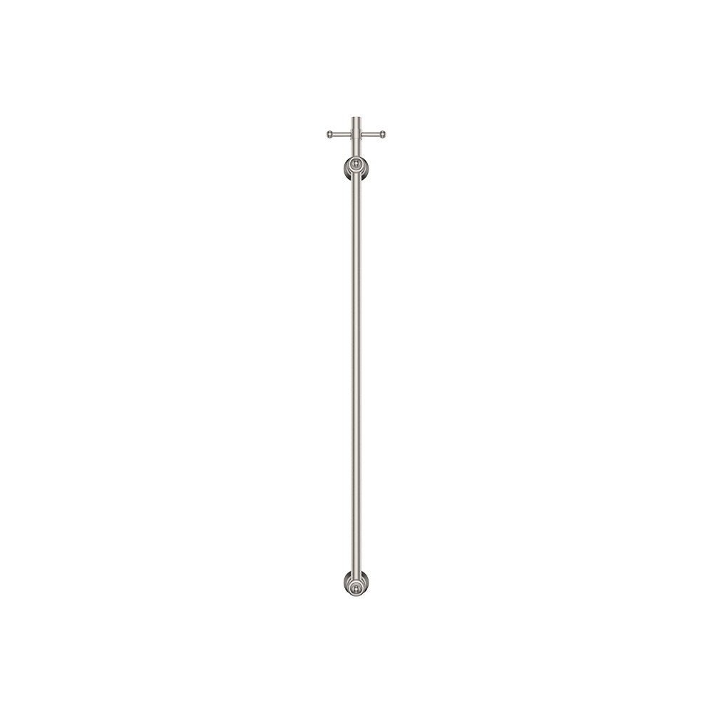 Fienza Lillian Vertical Heated Towel Rail, 93 x 1000mm, Brushed Nickel