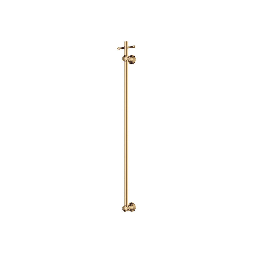 Fienza Lillian Vertical Heated Towel Rail, 93 x 1000mm, Urban Brass