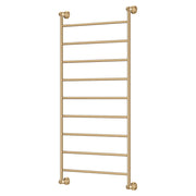 Fienza Lillian Heated Towel Rail, 600 x 1200mm, Urban Brass