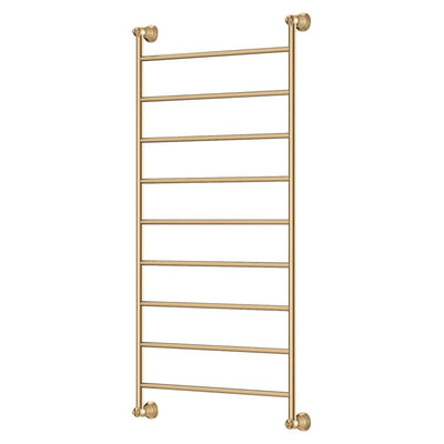 Fienza Lillian Heated Towel Rail, 600 x 1200mm, Urban Brass
