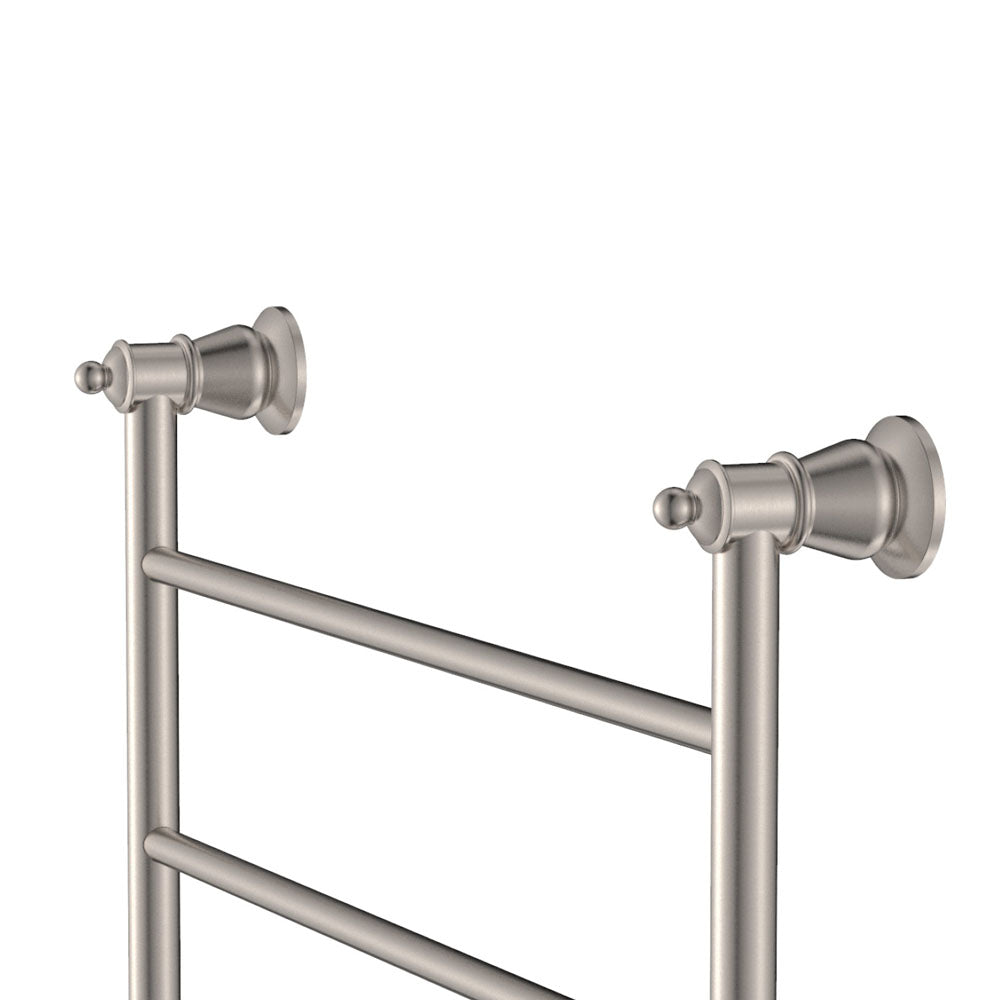 Fienza Lillian Heated Towel Rail, 600 x 800mm, Brushed Nickel
