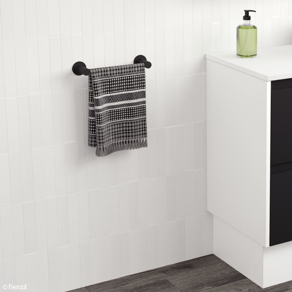 Fienza Hustle Hand Towel Holder, Matte Black