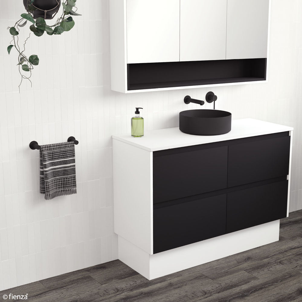Fienza Hustle Hand Towel Holder, Matte Black