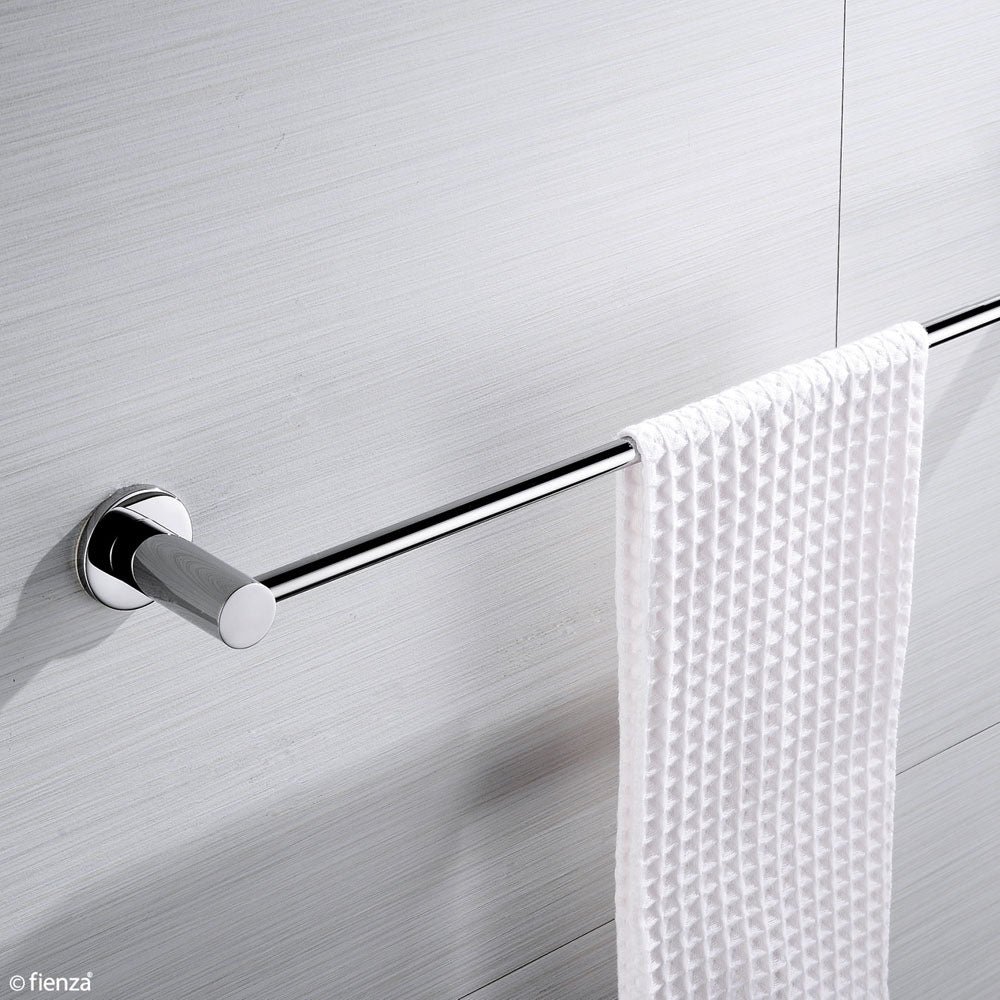 Fienza Stella Single Towel Rail 900mm Cut to Length Adjustable, Chrome
