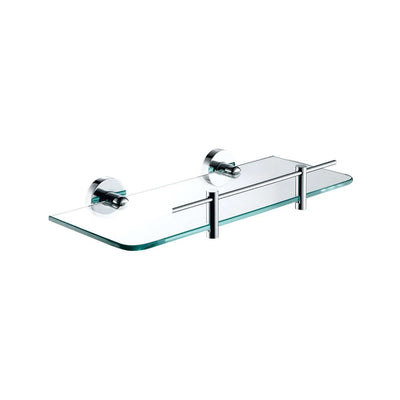 Fienza Michelle Glass Shelf 330mm, Chrome