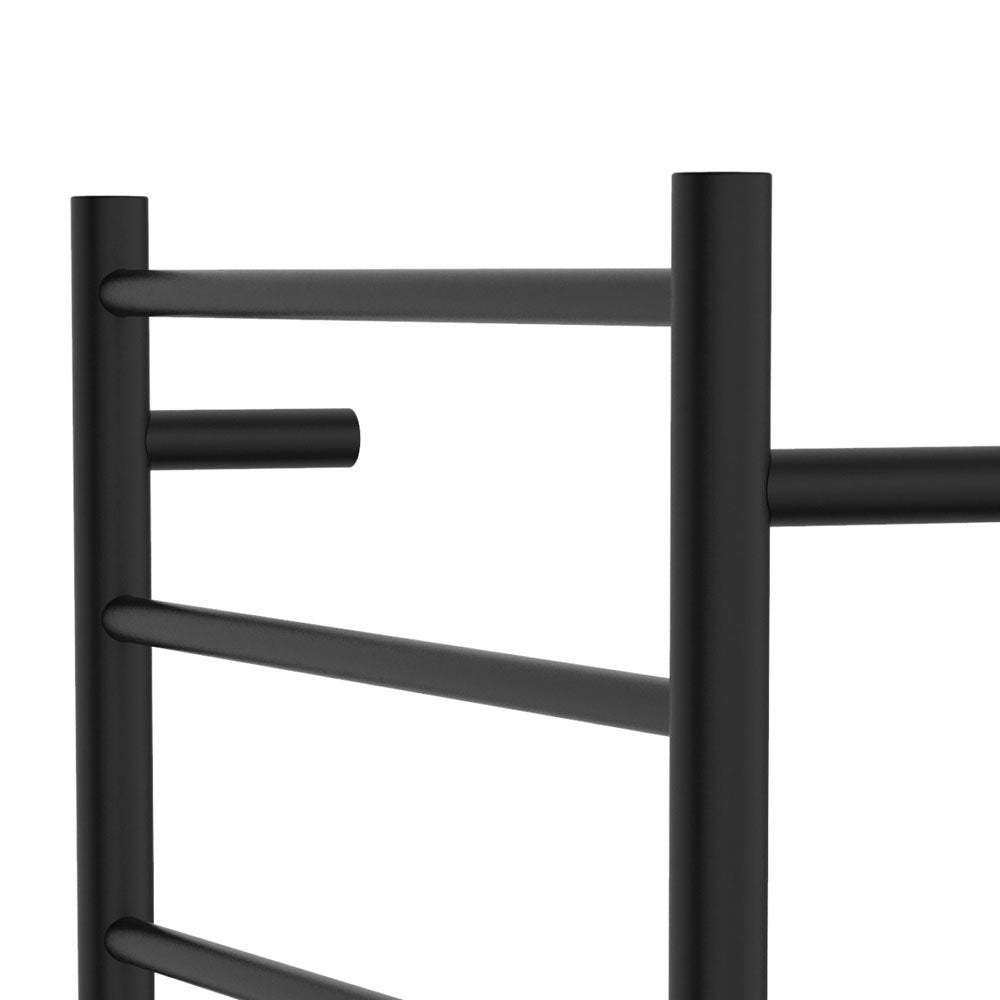 Fienza Isabella Heated Towel Rail, 600 x 1200mm, Matte Black