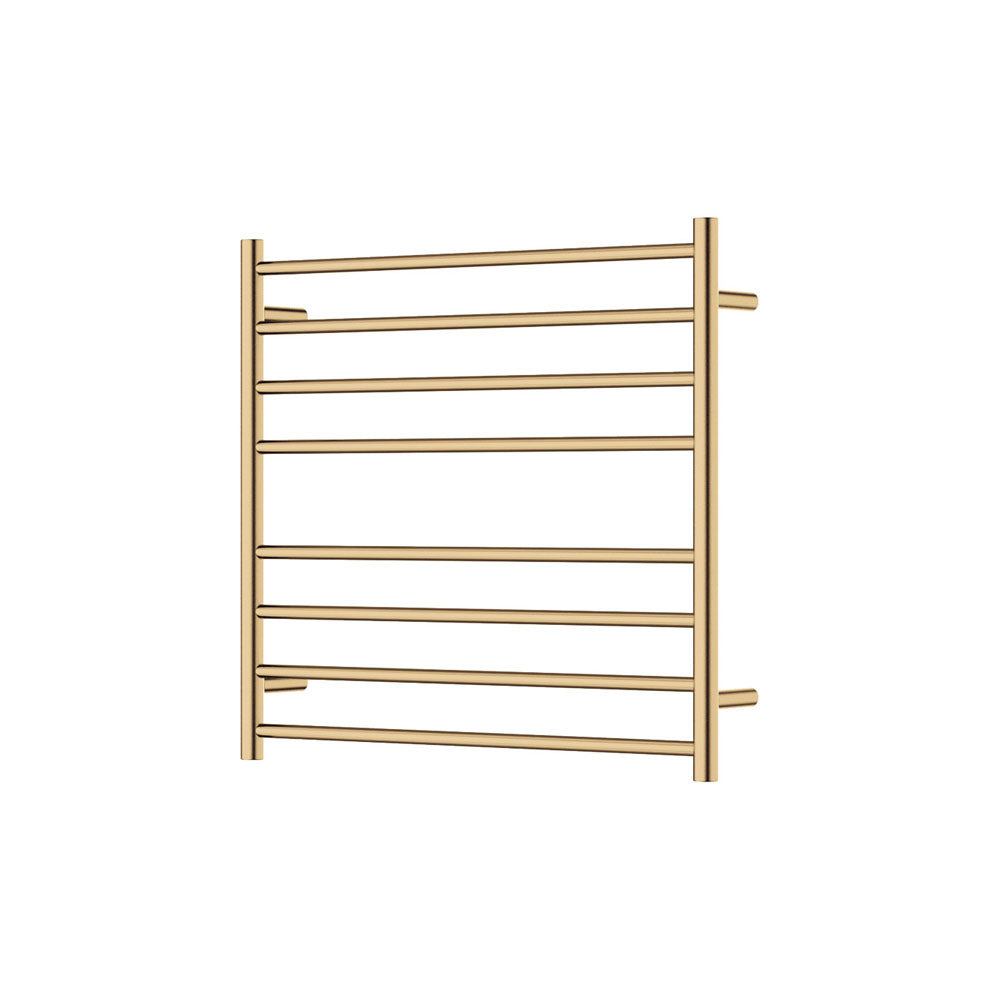 Fienza Isabella Heated Towel Rail, 750 x 700mm, Urban Brass