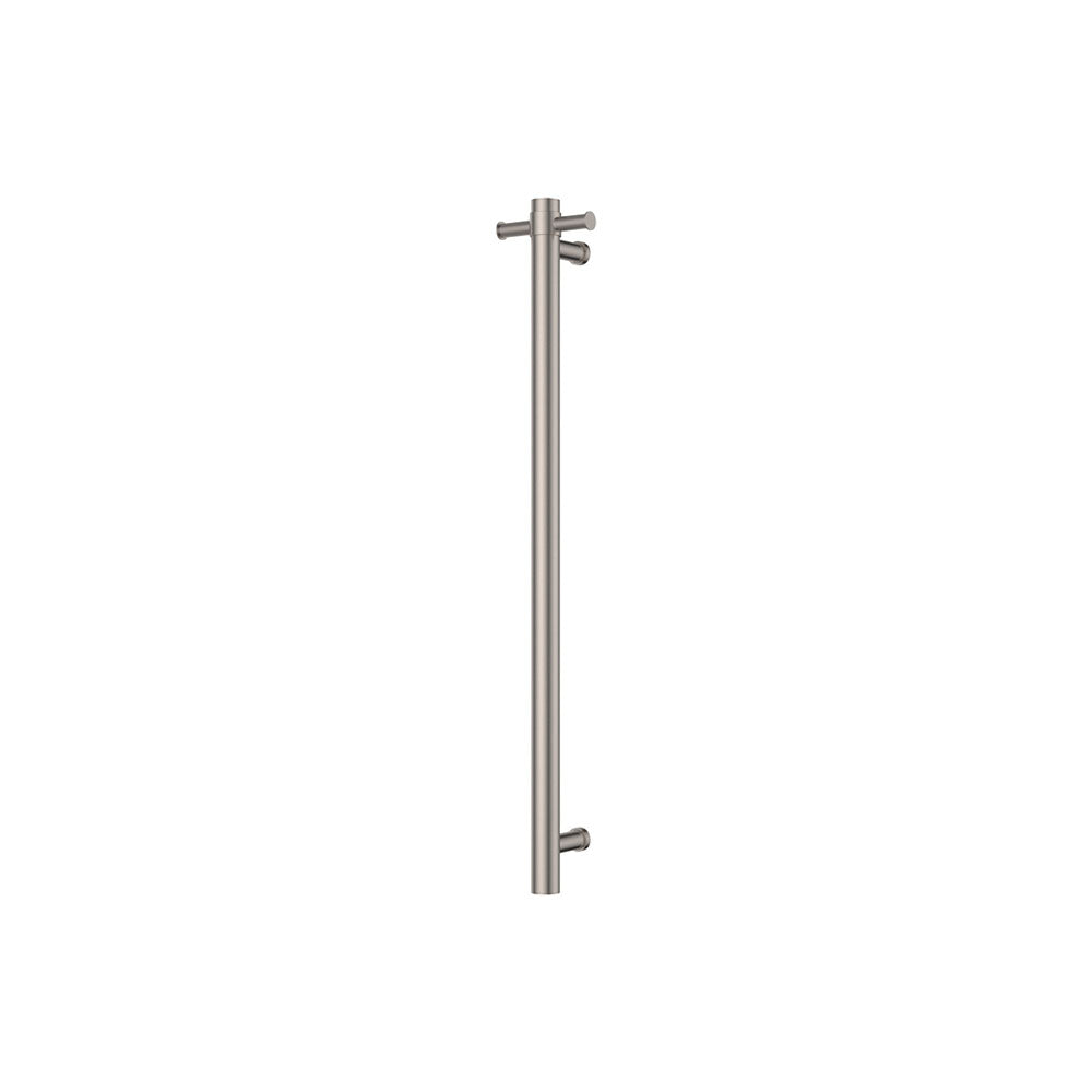 Fienza Isabella Vertical Heated Towel Rail, 100 x 900mm, Brushed Nickel