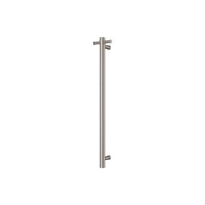 Fienza Isabella Vertical Heated Towel Rail, 100 x 900mm, Brushed Nickel