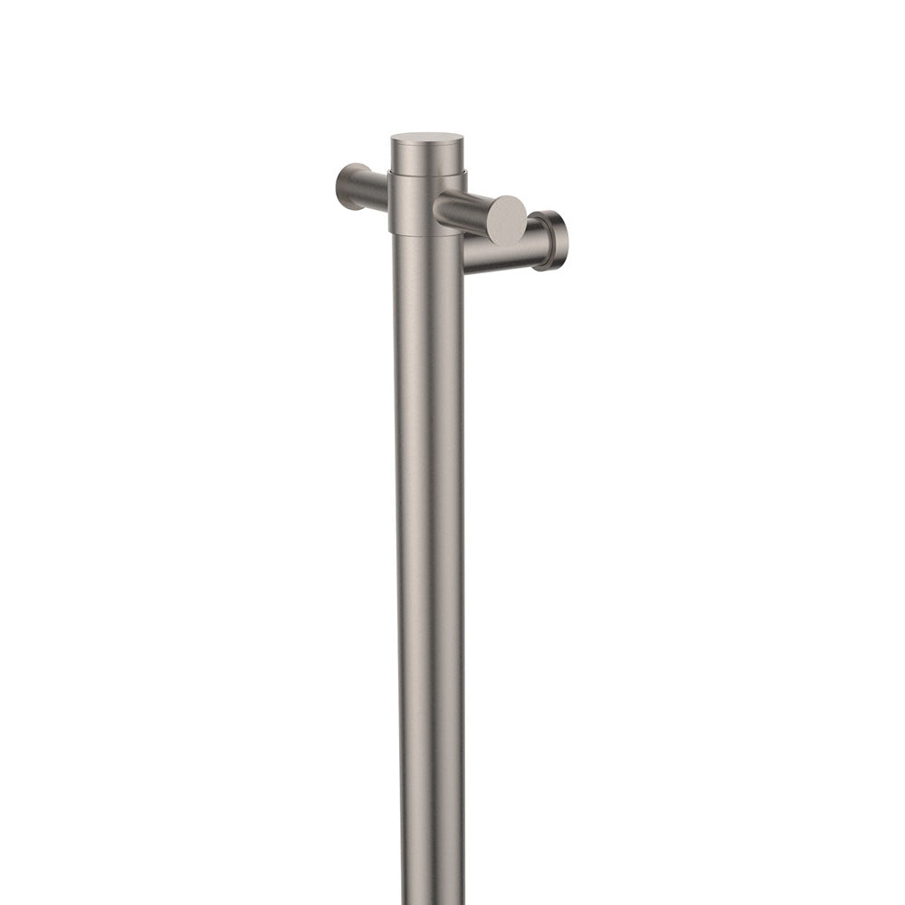 Fienza Isabella Vertical Heated Towel Rail, 100 x 900mm, Brushed Nickel
