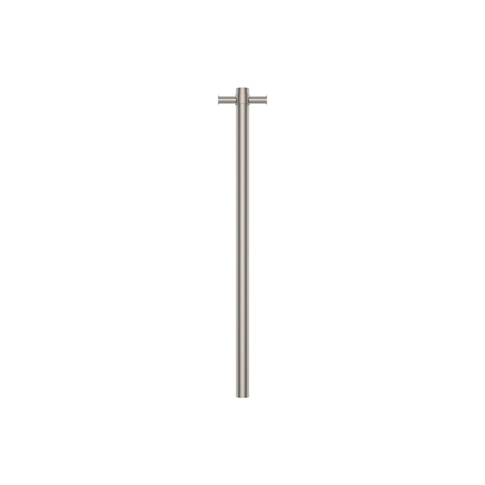 Fienza Isabella Vertical Heated Towel Rail, 100 x 900mm, Brushed Nickel
