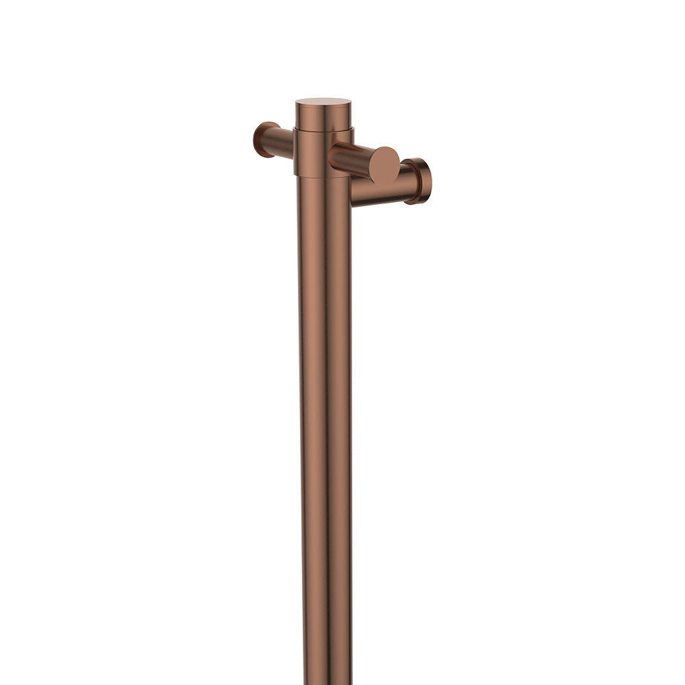Fienza Isabella Vertical Heated Towel Rail, 100 x 900mm, Brushed Copper