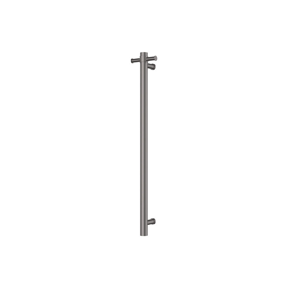Fienza Isabella Vertical Heated Towel Rail, 100 x 900mm, Gun Metal
