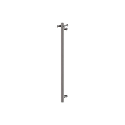 Fienza Isabella Vertical Heated Towel Rail, 100 x 900mm, Gun Metal