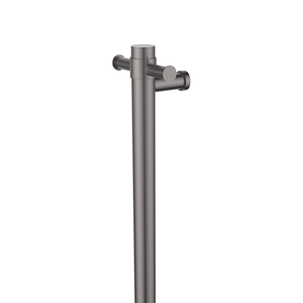 Fienza Isabella Vertical Heated Towel Rail, 100 x 900mm, Gun Metal