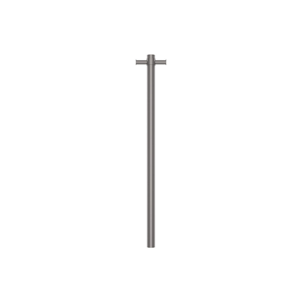Fienza Isabella Vertical Heated Towel Rail, 100 x 900mm, Gun Metal