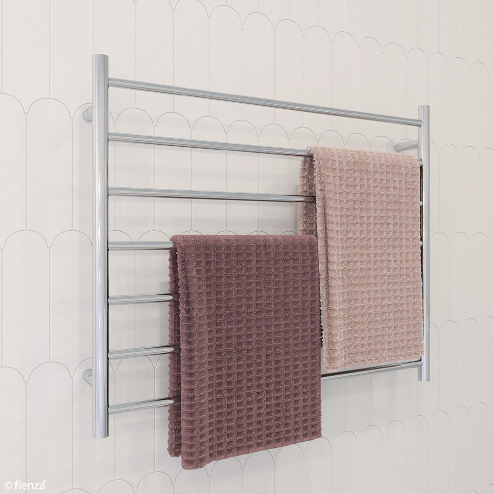 Fienza Isabella Heated Towel Rail, 900 x 750mm, Chrome