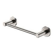Fienza Kaya Single Hand Towel Rail 300mm, Brushed Nickel