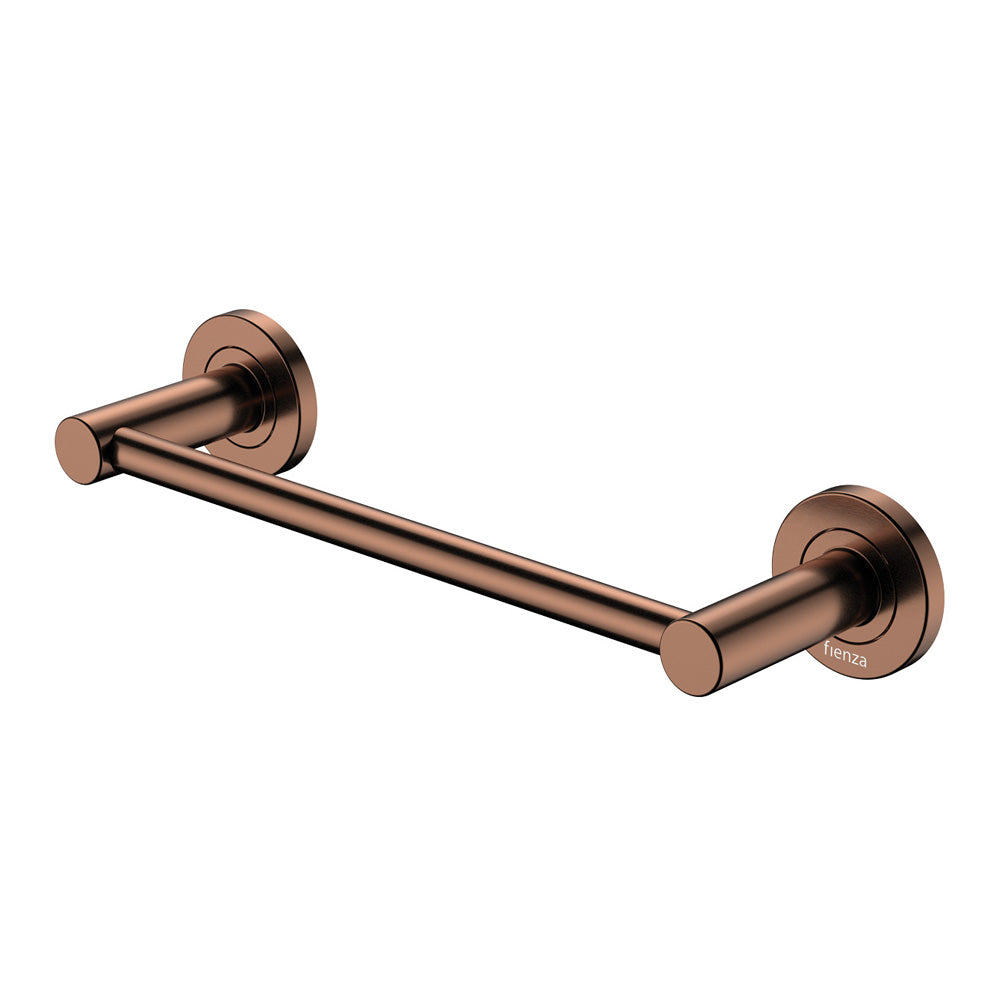 Fienza Kaya Single Hand Towel Rail 300mm, Brushed Copper