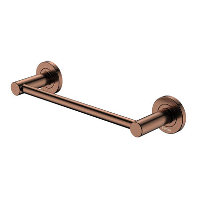 Fienza Kaya Single Hand Towel Rail 300mm, Brushed Copper