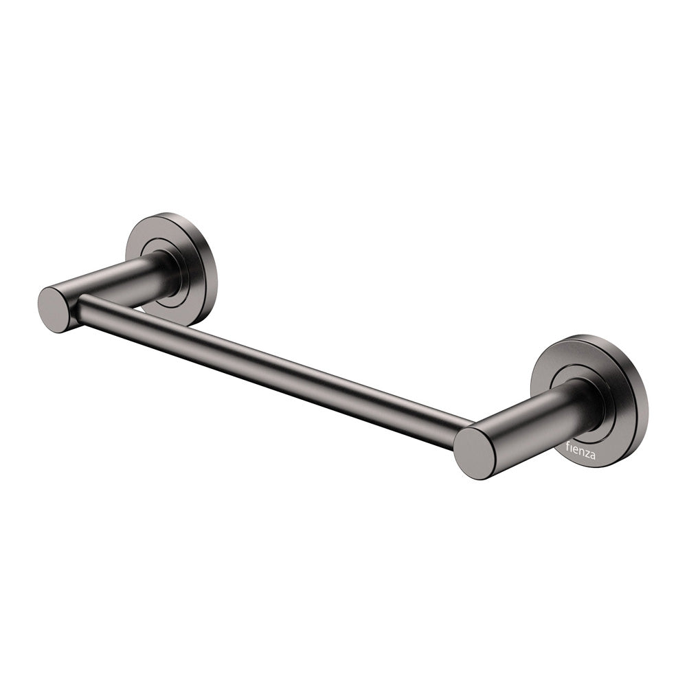 Fienza Kaya Single Hand Towel Rail 300mm, Gun Metal