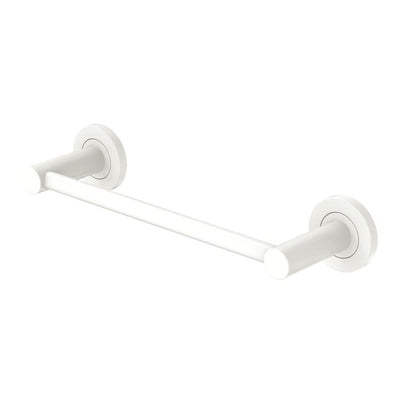 Fienza Kaya Single Hand Towel Rail 300mm, Matte White