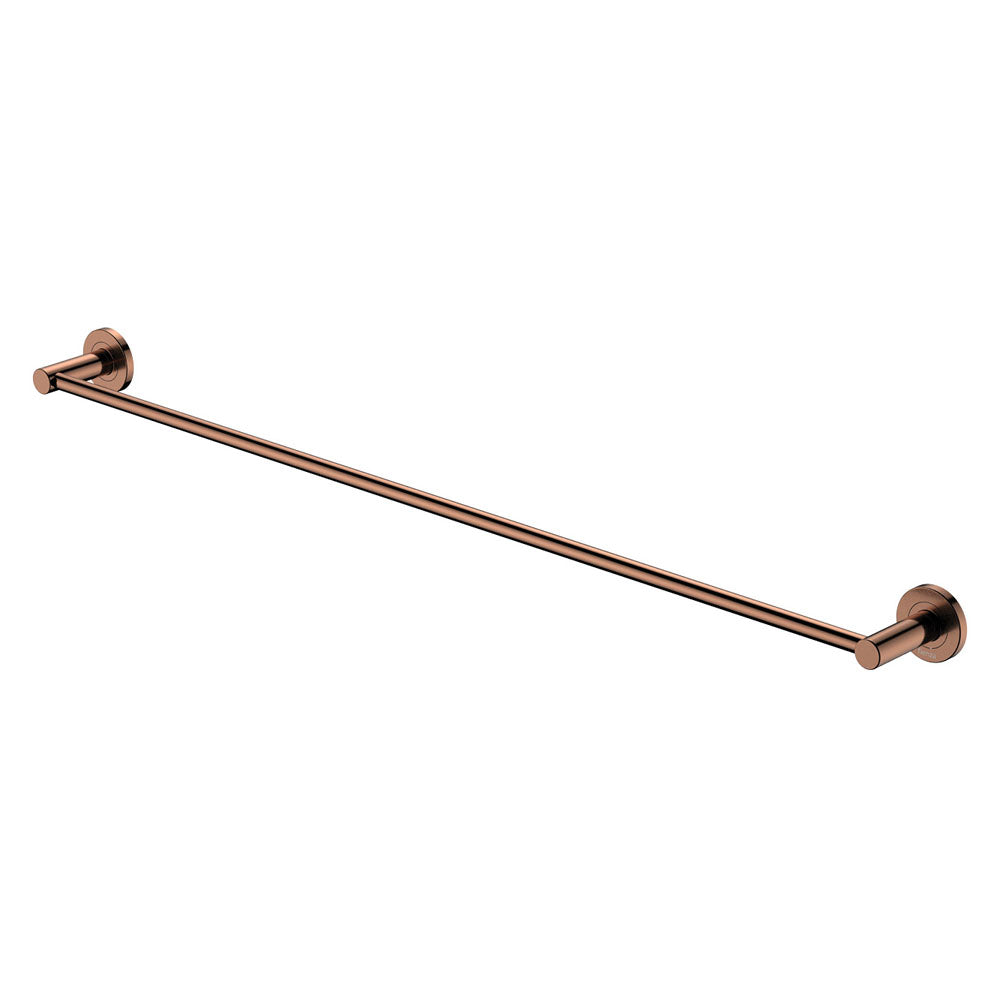 Fienza Kaya Single Towel Rail 900mm, Brushed Copper