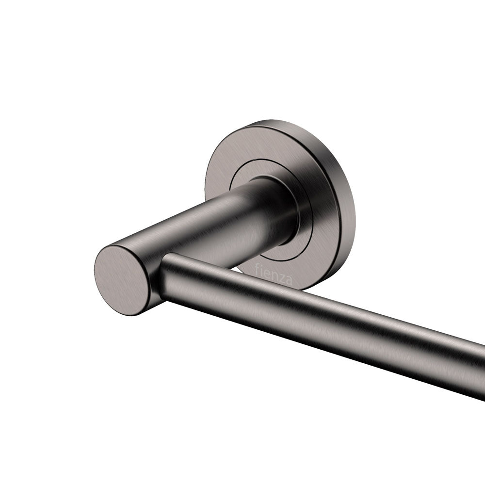 Fienza Kaya Single Towel Rail 900mm, Gun Metal