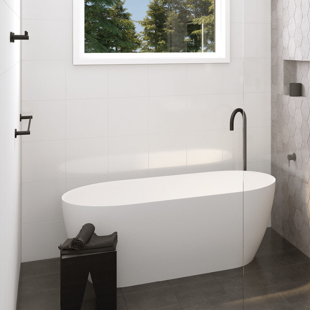 Fienza Kaya/Hustle 900mm Single Towel Rail, Matte Black