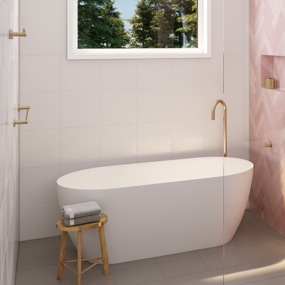 Fienza Kaya/Hustle 900mm Single Towel Rail, Urban Brass
