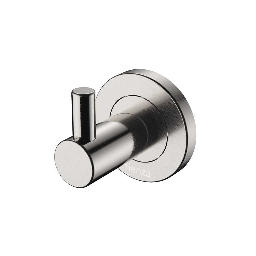 Fienza Kaya/Hustle Single Robe Hook, Brushed Nickel