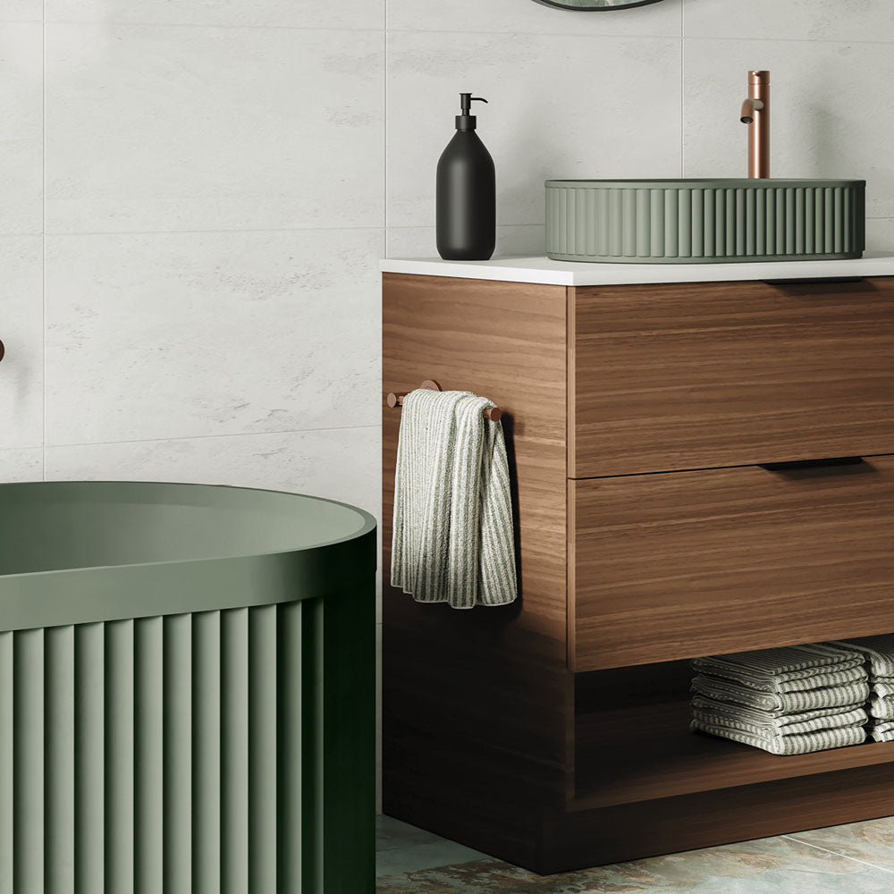 Fienza Kaya Dual Purpose Towel Rail/Roll Holder, Brushed Copper