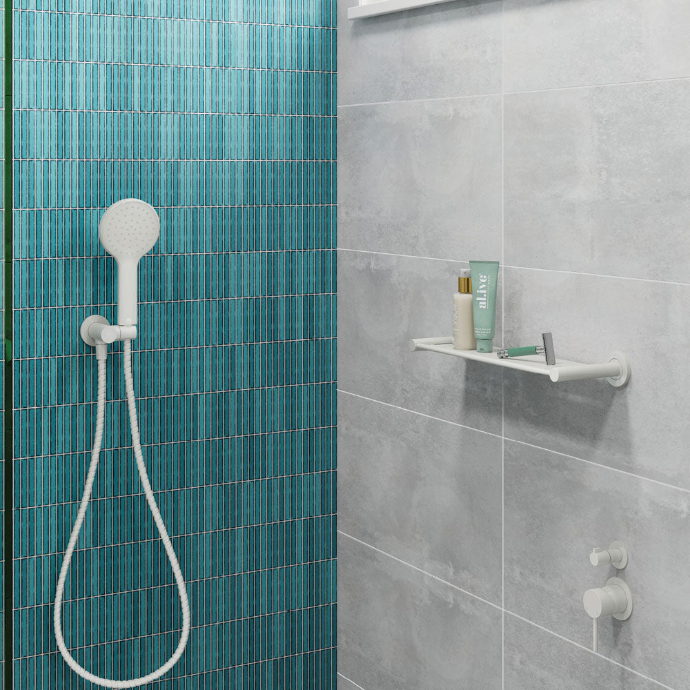 Fienza Kaya Shower Shelf, Matte White