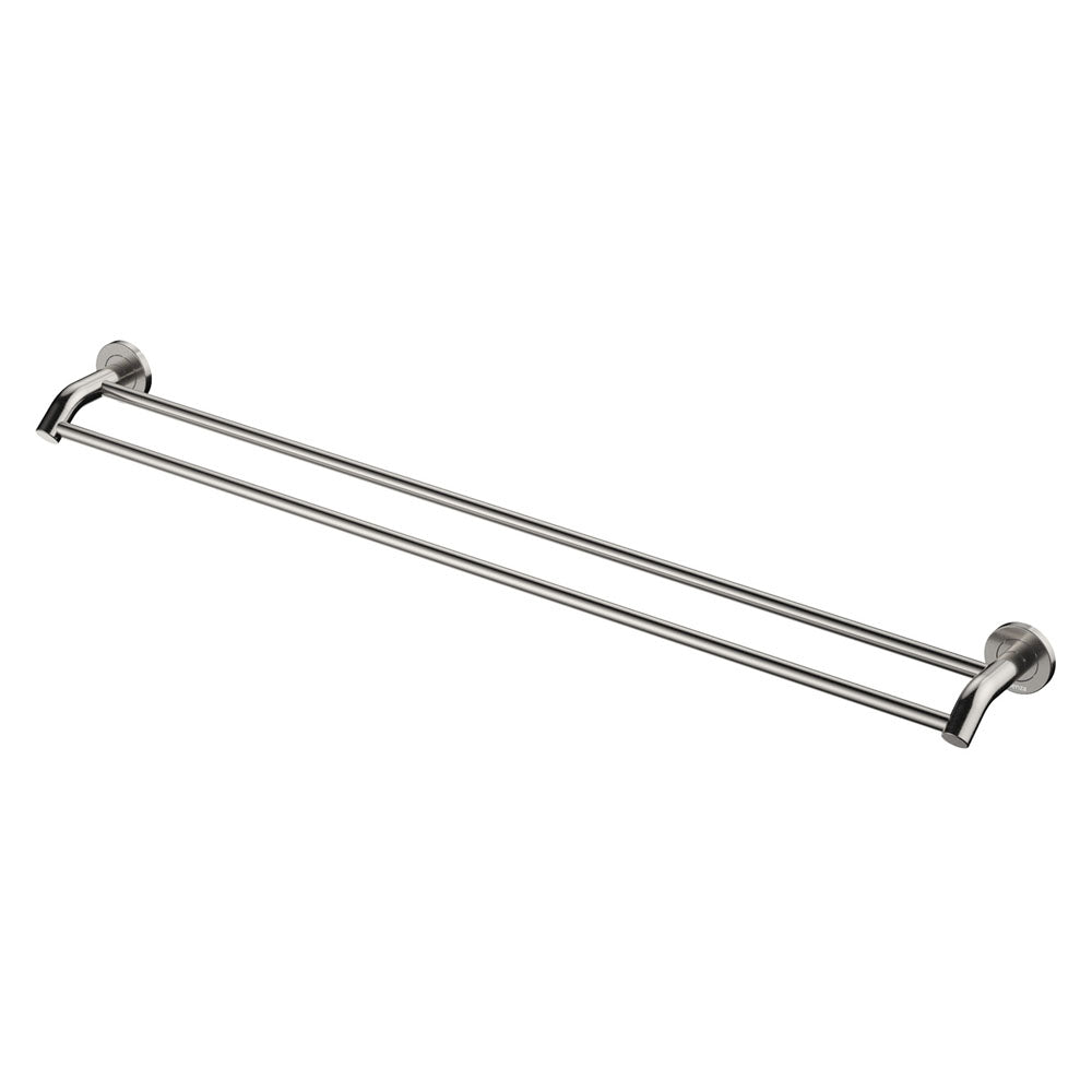 Fienza Kaya/Hustle 900mm Double Towel Rail, Brushed Nickel